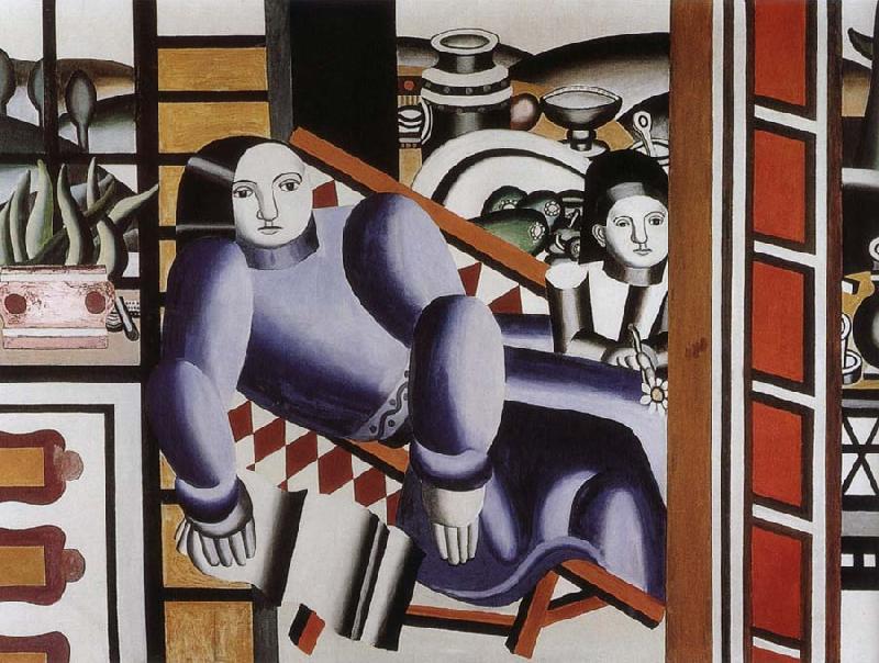 Fernard Leger Woman and children oil painting image